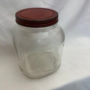 Vintage Hazel Atlas 5499 - 1 Gallon Jar - Red Lid